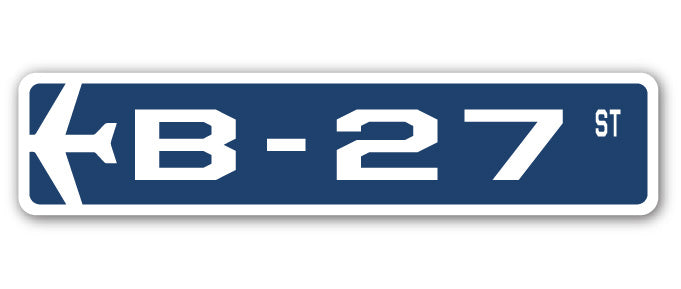 B-27 Street Sign