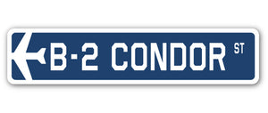 B-2 Condor Street Sign