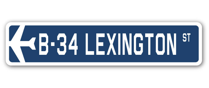 B-34 Lexington Street Sign