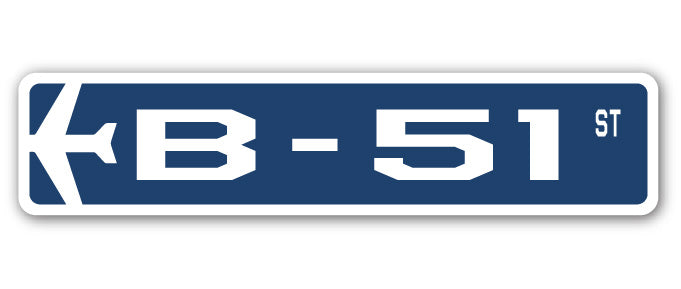 B-51 Street Sign