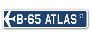 B-65 Atlas Street Sign