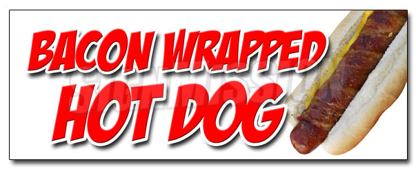 Bacon Wrapped Hot Dog Decal