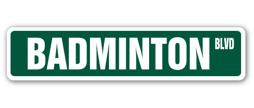 Badminton Street Vinyl Decal Sticker