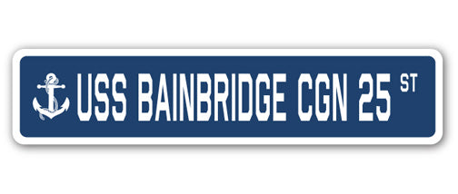 USS Bainbridge Cgn 25 Street Vinyl Decal Sticker