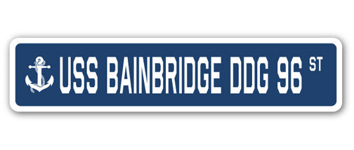 USS Bainbridge Ddg 96 Street Vinyl Decal Sticker