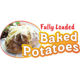 Baked Potatoes Die Cut Decal