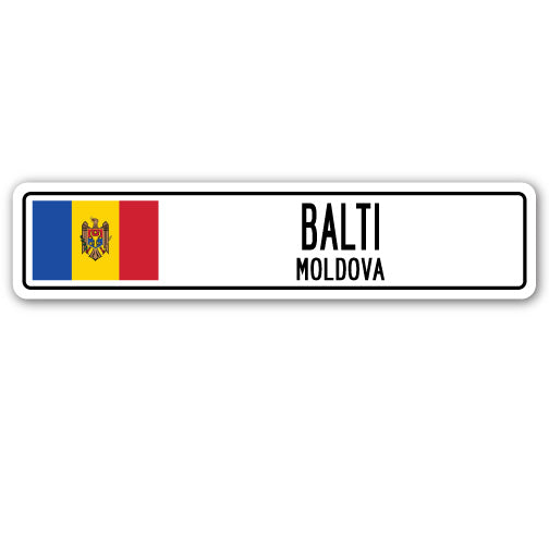 BALTI, MOLDOVA Street Sign