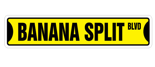 Banana Split Street Vinyl Decal Sticker