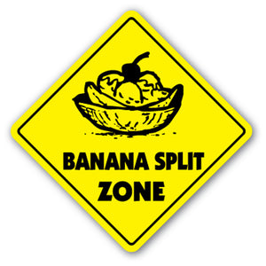 Banana Split Zone Vinyl Decal Sticker