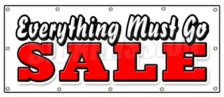 Everything Must Go Sale Banner