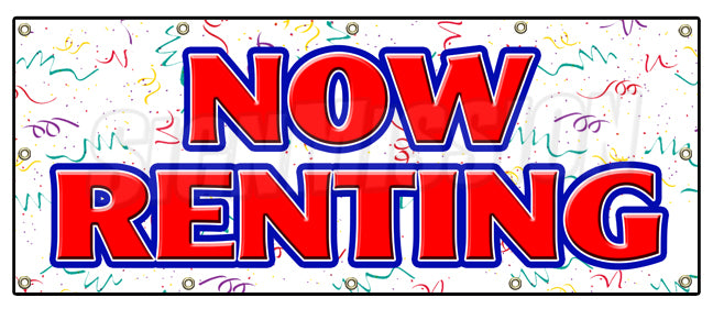 Now Renting Banner
