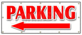 Parking Left Arrow Banner