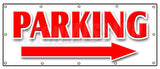 Parking Right Arrow Banner