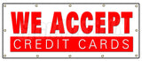We Accept Credit Cards Banner