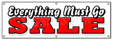 Everything Must Go Sale Banner
