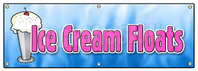 Ice Cream Floats Banner