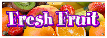 Fresh Fruit Banner