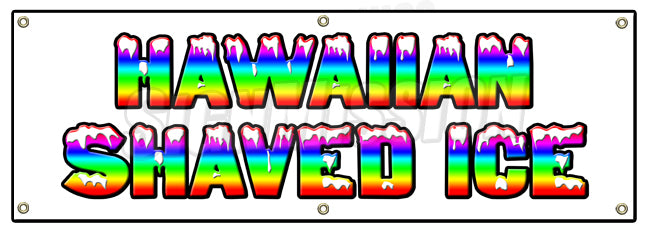 Hawaiian Shaved Ice Banner
