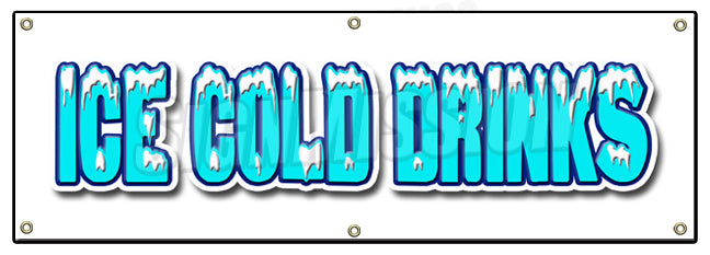 Ice Cold Drinks Banner