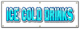 Ice Cold Drinks Banner