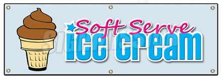 Soft Serve Chocolate Banner