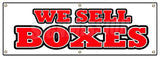 We Sell Boxes Banner
