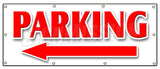 Parking Left Arrow Banner