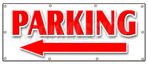 Parking Left Arrow Banner
