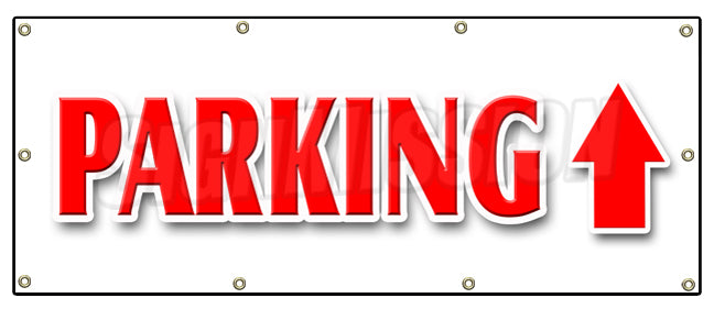Parking Up Arrow Banner