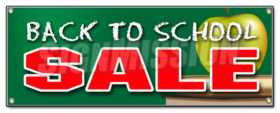 Back To School Sale Banner
