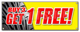 Buy 3 Tires Get 1 Free Banner