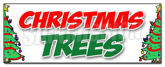 Christmas Trees Banner