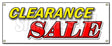 Banner for Clearance Sale