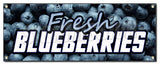 Fresh Blueberries Banner