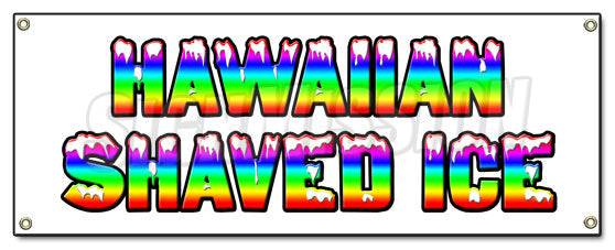 Hawaiian Shaved Ice Banner