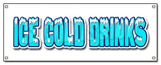 Ice Cold Drinks Banner