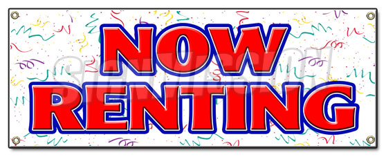 Now Renting Banner