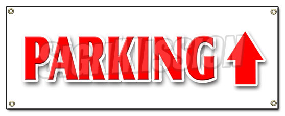 Parking Up Arrow Banner