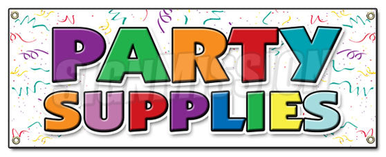 Party Supplies Banner