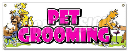 Pet Grooming Banner
