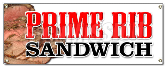 Prime Rib Sandwich Banner
