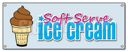 Soft Serve Chocolate Banner