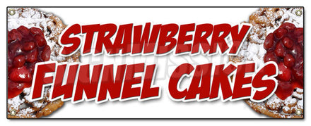 Strawberry Funnel Cakes Banner