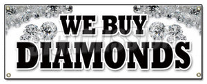 We Buy Diamonds Banner