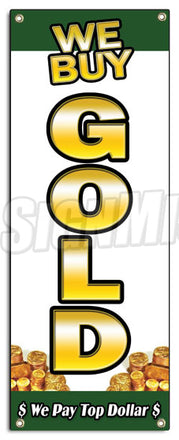 We Buy Gold 1 Vertical Banner