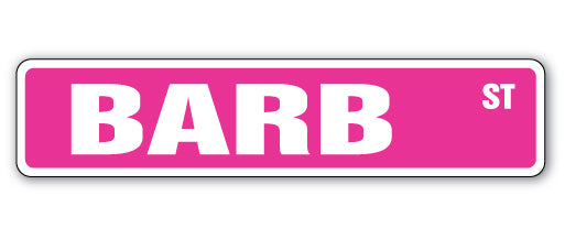 BARB Street Sign