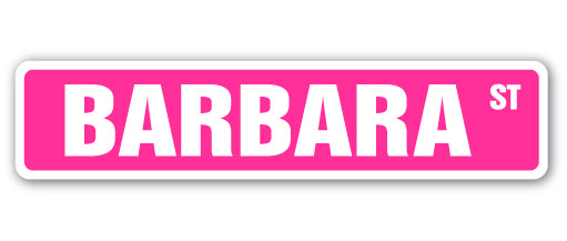 Barbara Street Vinyl Decal Sticker