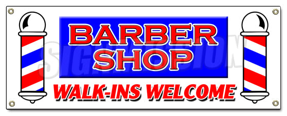 Barber Shop Walk-Ins Wel Banner