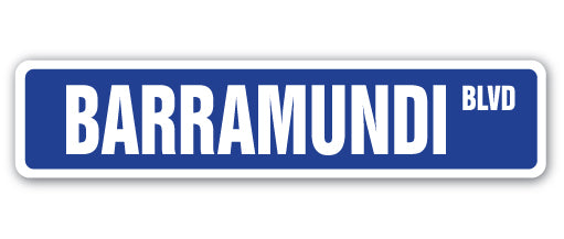 BARRAMUNDI Street Sign