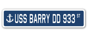 USS Barry Dd 933 Street Vinyl Decal Sticker